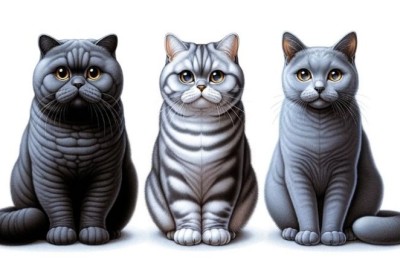 British Shorthair ve Mavi Rus kedileri arasındaki benzerlikler